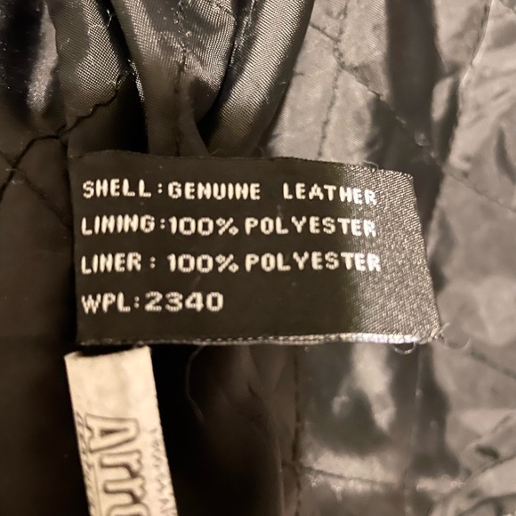 Black Leather Jacket Womens size L - Picture 7 of 10